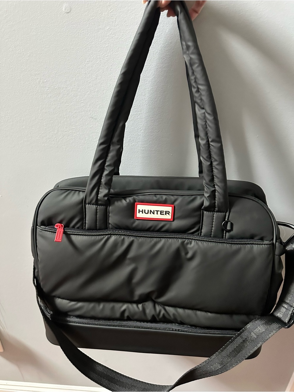 Authentic Hunter Puffer Weekender Padded Bag - Black
